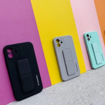 Dėklas Wozinsky Kickstand Silicone Xiaomi Poco X4 Pro 5G Mėlynas