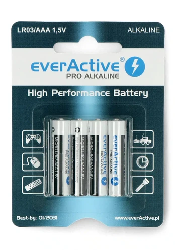 EverActive PRO AAA šarminė baterija 4 vnt.