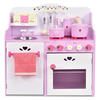 Bonideco Select Vaikų virtuvė 60x29,5x62cm., rožinės/baltos spalvos