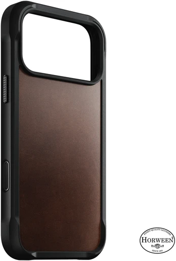 Burga Nomad Rugged Odinis dėklas, rustic ruda (Horween) – iPhone 18 Pro Max/17 Pro Max
