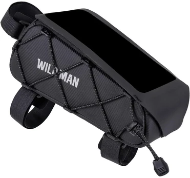 Dviračio krepšys WILDMAN GX100 Mount Frame Bag juodos spalvos