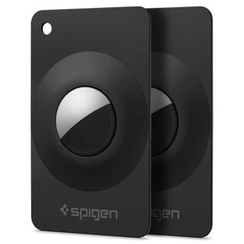 Juodas dėklas Apple Airtag 1 / 2 "Spigen Airfit 2-Pack"