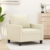 Sofa Krėslas, kreminės spalvos, 60cm, dirbtinė oda kaina