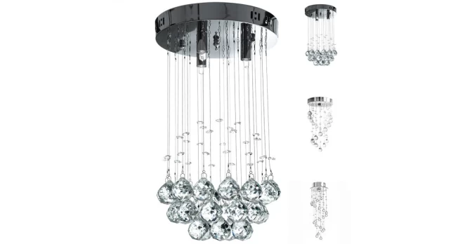 Pakabinamas Šviestuvas „Chrome Silver“