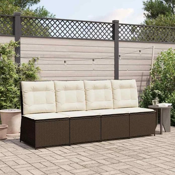 Sodo sofa su pagalve Ruda Poli ratanas
