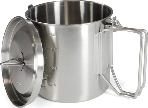 Origin Outdoors Stainless Steel Camping Pot '2 in 1'