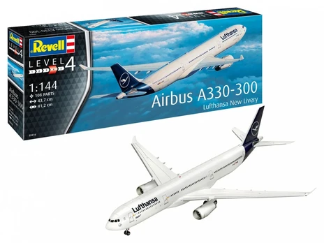 Revell Model plastikowy samolot airbus a330-300 lufthansa 1/144