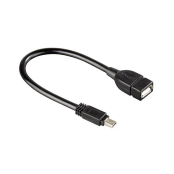 Adapteris Hama USB-mini-B (kištukas) - USB-A (lizdas) 0.1m
