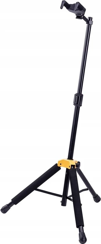 Hercules Gs415b Plus stovas gitarai, sulankstomas, juodas