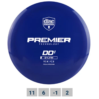 Diskgolfo diskas DISCMANIA Distance Driver Q-LINE PREMIER DD1 Blue