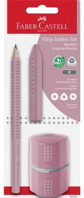 Faber-Castell Jumbo Grip Set, B, Rožinė, Triangular, 1 pc(s), PVC