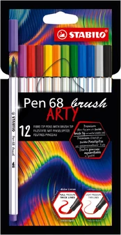 Stabilo - Pen 68 brush Arty (12 pcs) (204029) kaina