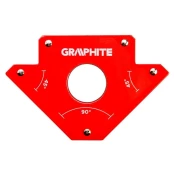 Magnetinis suvirinimo kampas GRAPHITE, išlaikomas svoris 34,0 kg, 45°/90° kaina