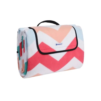 Songmics Pikniko antklodė Flanelė ZigZag XXL