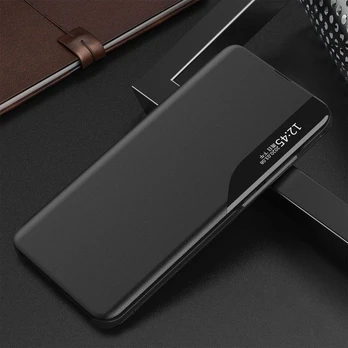 Eco Leather View Case elegant case with flap and stand for iPhone 16e - black