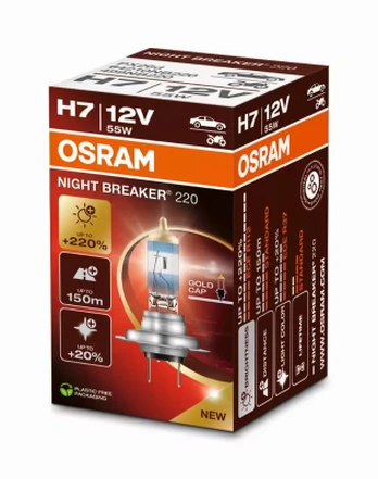 Osram lemputės Night Breaker ,+220%, H7, 55W, 64210NB220