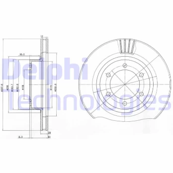 Stabdžių diskas DELPHI BG4052