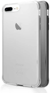 Dėklas ITSKINS NANO DUO cover til iPhone 8 Plus / 7 Plus / 6s Plus / 6 Plus®. Sort og gennemsigtig