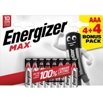 Elementai ENERGIZER Max , AAA, LR03, 8 vnt