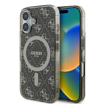 Guess GUHMP16MH4DTEW iPhone 16 Plus 6.7" ruda/ruda hardcase IML 4G Background MagSafe