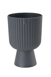 Vazonas Form Plastic KELI MIKA 5125-014, plastikinis, Ø 17.8 cm, antracito kaina
