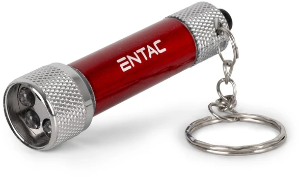 Entac Taschenlampe 5LED Schlüsselanhänger Rot