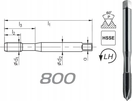 Fanar TIPING M 8 DIN-371B LH (6H) HSSE 800