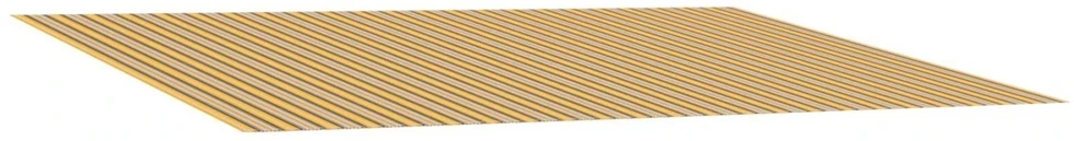 Pakeitimo markizės audinys Oranžinis ir Juodas 500 × 300 cm