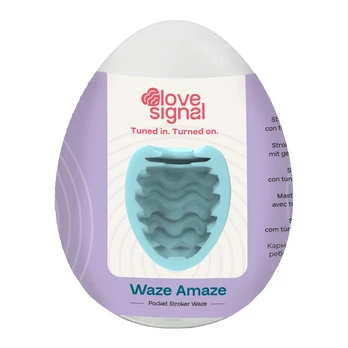 LOVE SIGNAL Waze Amaze Compact Wave-Textured Intimate Device