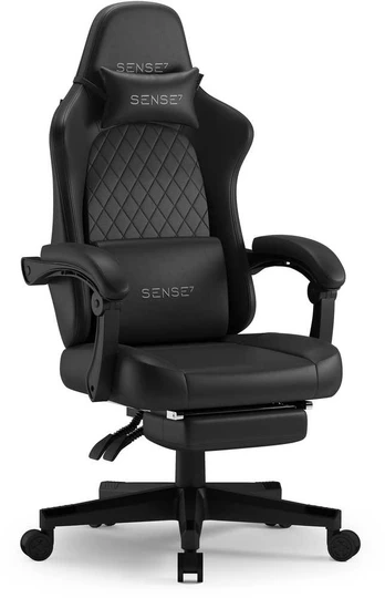 SENSE7 DEVON PU krėslas, juodas
