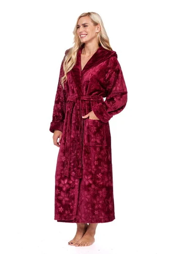 Chalatas moterims Elite Bamboo, raudonas