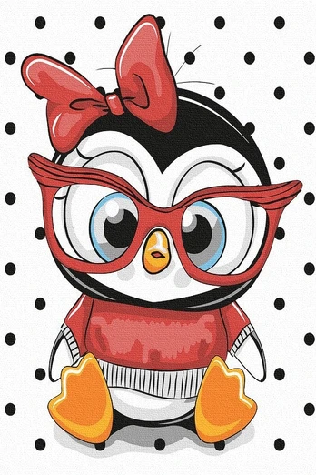 Tapybos rinkinys “The little penguin”