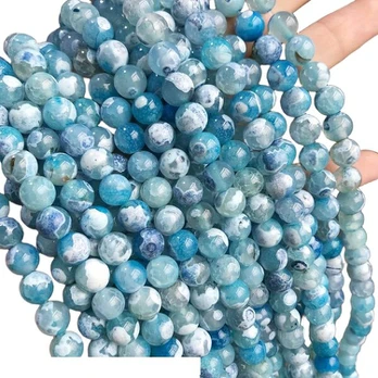 Agato karoliukai, 6mm 61pcs Beads