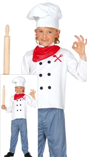Virtuvės šefo kostiumas vaikams, Size, Height - 5 - 6 METAI