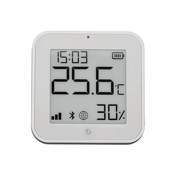 Shelly BLU H&T Display ZB temperatūros, drėgmės, LUX sensorius, Bluetooth, Zigbee, Baltas