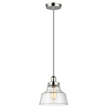 Elstead Lighting pakabinamas šviestuvas Baskin 1, sidabrinės spalvos