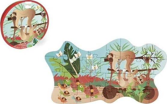 Dėlionė Scratch Scratch, Puzzle konturowe Leniwce 35 vnt.