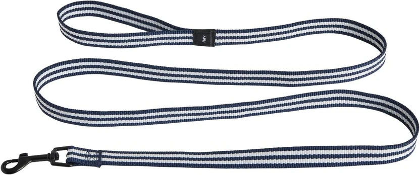 HAY - Dogs Leash Flat - S/M - Blue and white stripe
