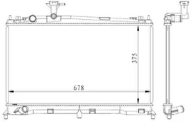Variklio radiatorius NRF NRF 53411