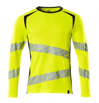 T-shirt Accelerate Safe, long sleev, hi-vis CL3, yellow/blac M, Mascot