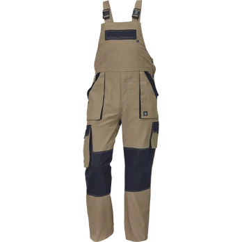 Darbinis puskombinezonis vyrams Cerva Max Summer, ruda/juoda, 44 dydis