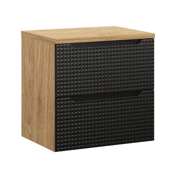Vonios baldų komplektas Luxor Black, 60 cm