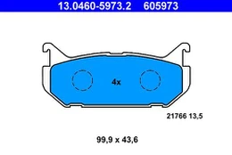 ATE 13.0460-5973.2 Brake pad set