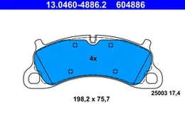 ATE 13.0460-4886.2 Brake pad set