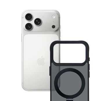 Dėklas Apple iPhone 17 Pro - 3mk Smoke Case Mag&Stand