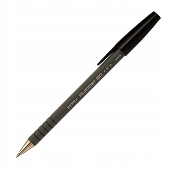 Rašiklis Zebra Rubber 80 0.7 mm, juodas