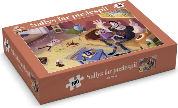 Carlsen Sallys far puslespil, 100 brikker