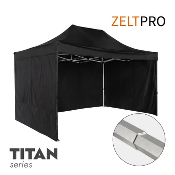 Sodo palapinė 3x4,5 Juoda Zeltpro TITAN