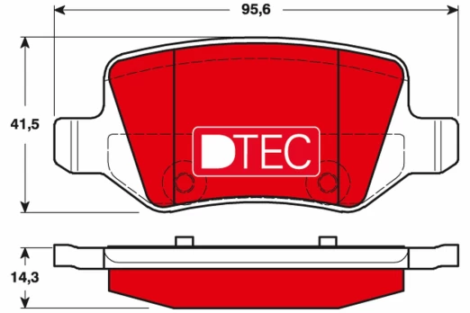 TRW GDB1481DTE Brake pad set