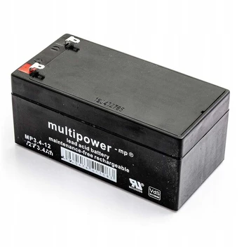 Multipower MP3.4-12 12V3.4Ah Vds F1 Battery